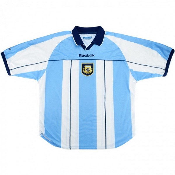 Thailande Maillot Football Argentine Domicile Retro 2000 Bleu